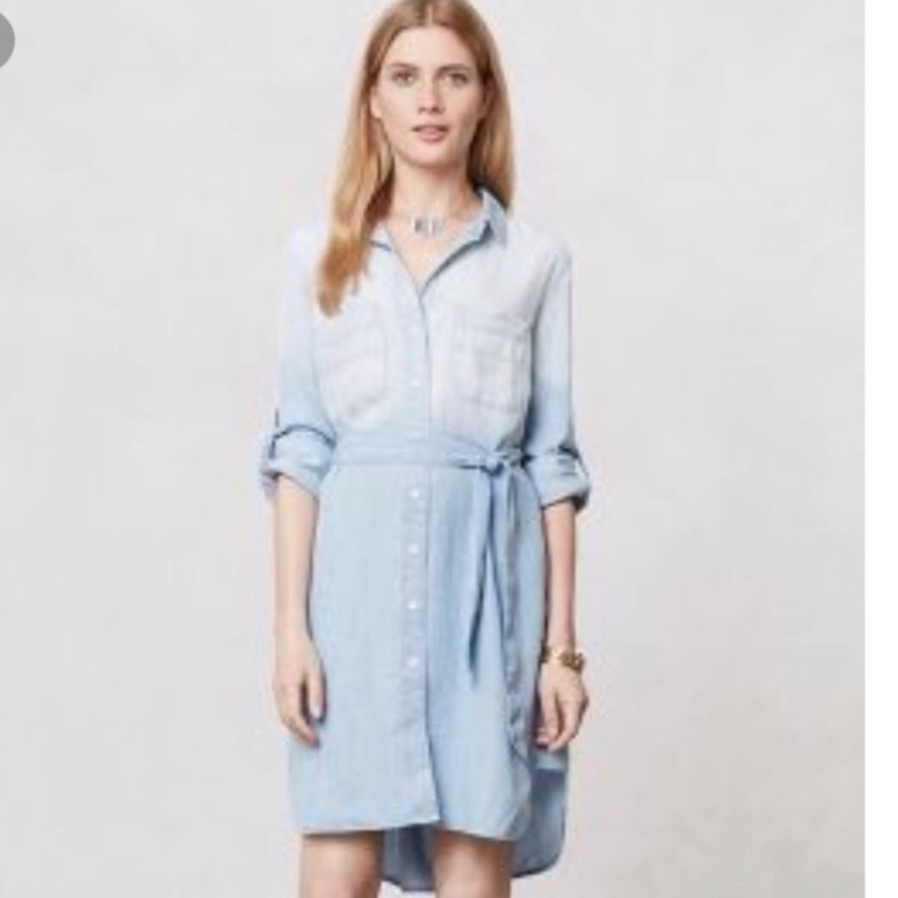 [Anthropologie] Cloth & Stone Chambray Dress